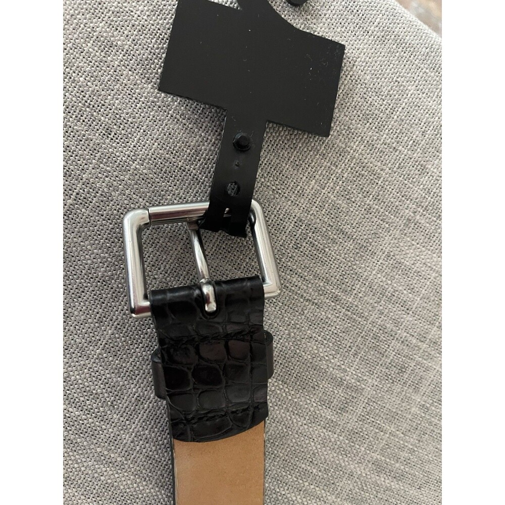 New Circa Men’s Belt 42 Black snakeskin Design